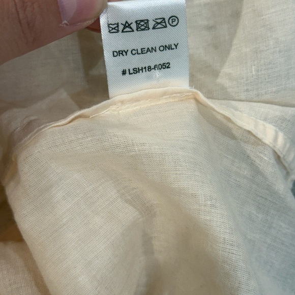 Women’s ANTHROPOLOGIE LOVE SAM Eyelet Embroidered cream midi dress- Size Medium - Picture 11 of 11